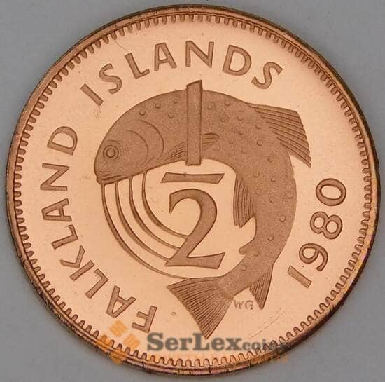 Фолклендские острова 1/2 пенни 1980 КМ1 Proof арт. 54057