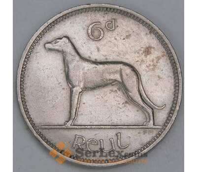 Ирландия 6 пенов 1948 КМ13а VF арт. 56074