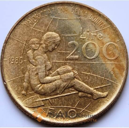 Италия 200 лир 1980 КМ107 XF арт. C04338