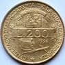 Италия 200 лир 1996 КМ184 UNC арт. С04343