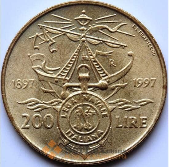 Италия 200 лир 1997 КМ186 UNC арт. C04344