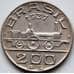 Монета Бразилия 200 рейс 1937 КМ537 VF арт. С04368