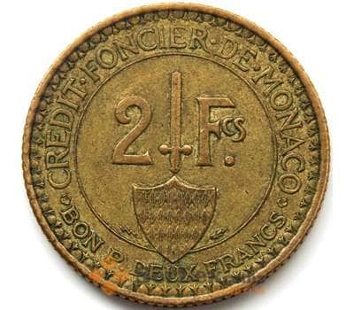 Монета Монако 2 франка 1926 КМ115 VF арт. С04409