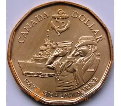 Монета Канада 1 доллар 2010 КМ1017 100 лет Морскому Флоту UNC арт. С04447