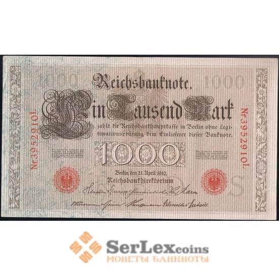 Германия 1000 марок 1910 Р44 AU арт. 31464