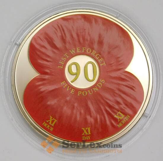 Джерси 5 фунтов 2011 UC125 UNC 90 лет Первой мировой войне  арт. 56390