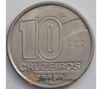 Монета Бразилия 10 крузейро 1991 КМ619 aUNC (J05.19) арт. 17439