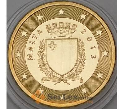 Монета Мальта 10 центов 2013 BU из набора арт. 28798