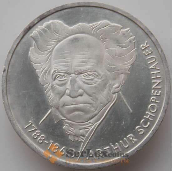 Германия 10 марок 1988 D КМ168 Proof Артур Шопенгауэр арт. 11651