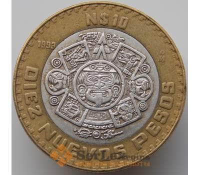 Монета Мексика 10 новых песо 1992-1995 КМ553 VF арт. 9130