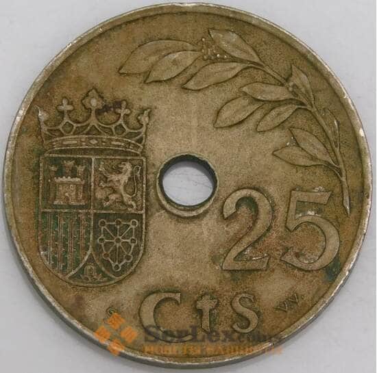 Испания монета 25 сентимо 1937 КМ753 VF арт. 15193