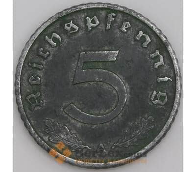 Германия монета 5 пфеннигов 1942 А КМ100 XF арт. 47705