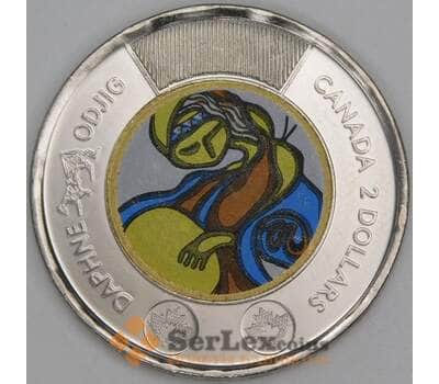 Канада 2 доллара 2025 (2 шт.) UNC Дафни Оджиг цветная арт. 54969