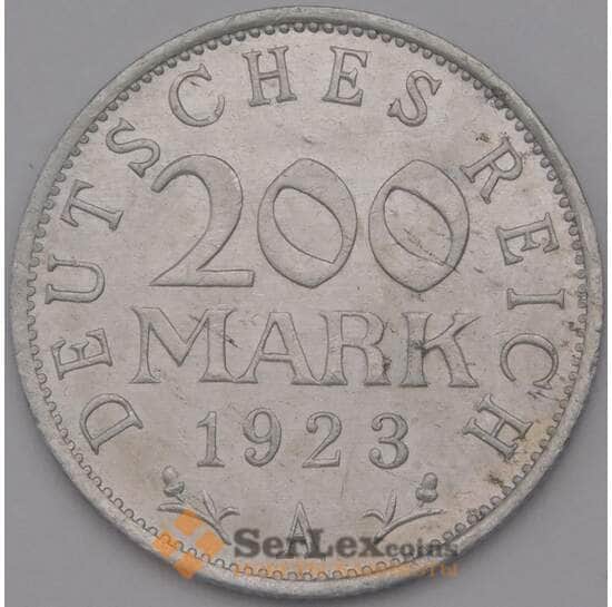 Германия 200 марок 1923 А КМ35 UNC арт. 36695