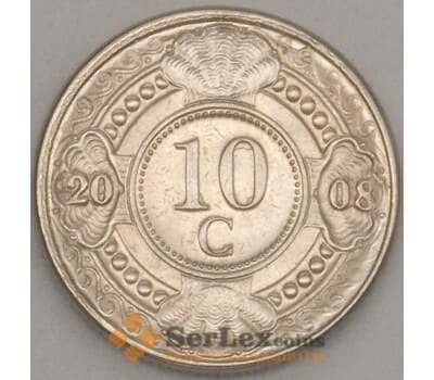 Монета Нидерландские Антиллы 10 центов 2008 КМ34 aUNC (J05.19) арт. 19015