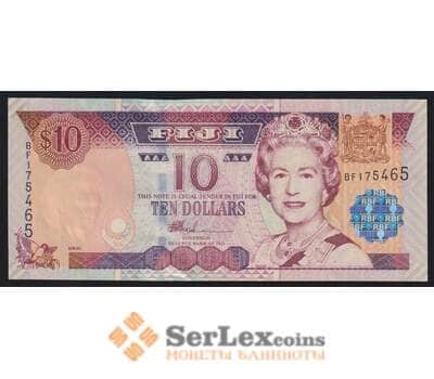 Фиджи 10 долларов ND 2002 Р106 UNC арт. 52061