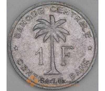 Руанда-Урунди 1 франк 1959 КМ4 XF арт. 54765