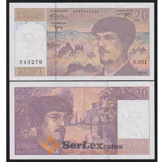 Франция банкнота 20 франков 1997 P151 AU арт. 47733