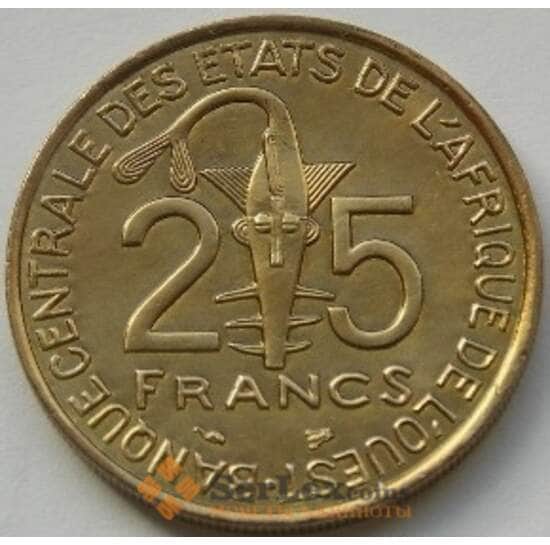 Западно-Африканские Штаты 25 франков 1995 КМ9 AU арт. С03755