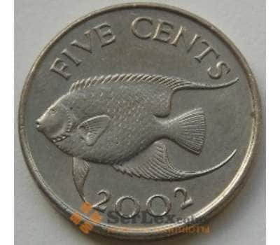 Монета Бермуды 5 центов 2002 КМ45 UNC арт. С03757