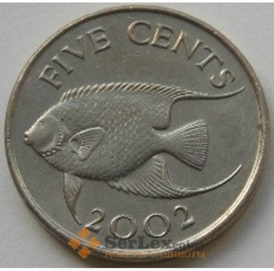 Бермуды 5 центов 2002 КМ45 UNC арт. С03757