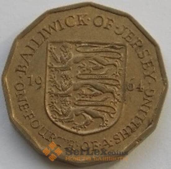Джерси 1/4 шиллинга 1964 КМ25 AU арт. С03760