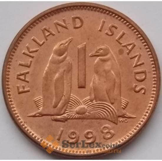 Фолклендские острова 1 пенни 1998-1999 КМ2а AU арт. С03765