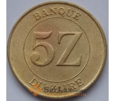 Монета Заир 5 заиров 1987 КМ14 AU арт. С03774