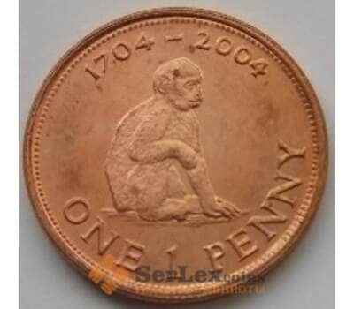 Монета Гибралтар 1 пенни 2004 КМ1043 UNC арт. С03790