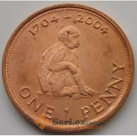 Гибралтар 1 пенни 2004 КМ1043 UNC арт. С03790