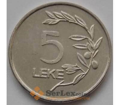 Монета Албания 5 лек 2000 КМ76 UNC арт. С03784