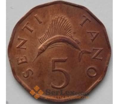 Монета Танзания 5 сенти 1984 КМ1 AU арт. C03786