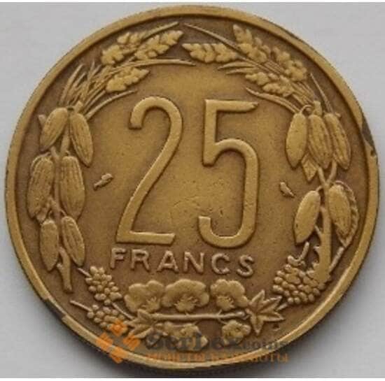 Камерун 25 франков 1962 КМ4 XF арт. С03789