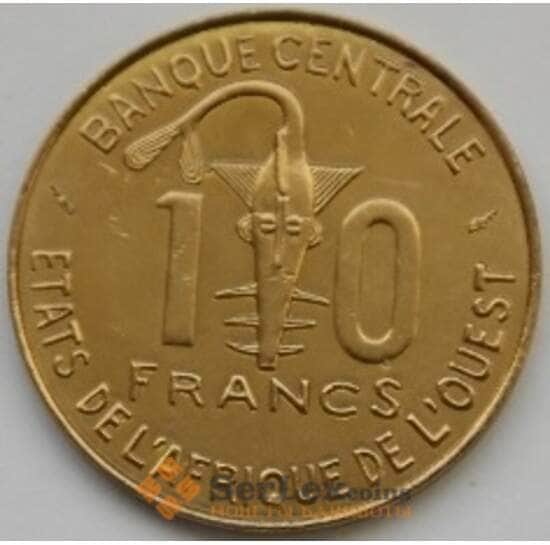 Западно-Африканские Штаты 10 франков 1987 КМ10 UNC арт. С03792
