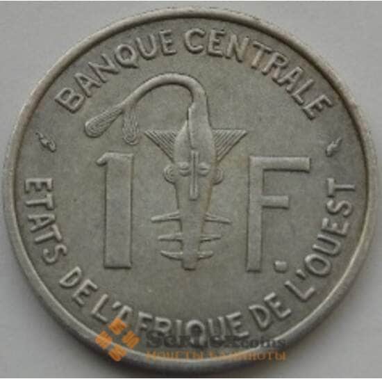 Западно-Африканские Штаты 1 франк 1961-1975 КМ3.1 XF арт. С03796