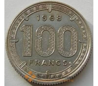 Монета Камерун 100 франков 1968 КМ14 XF+ арт. С03801