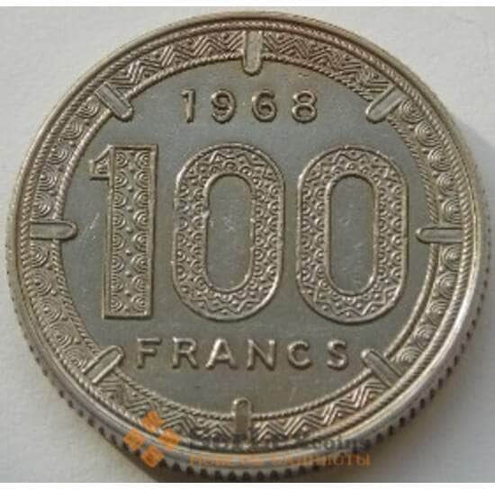 Камерун 100 франков 1968 КМ14 XF+ арт. С03801