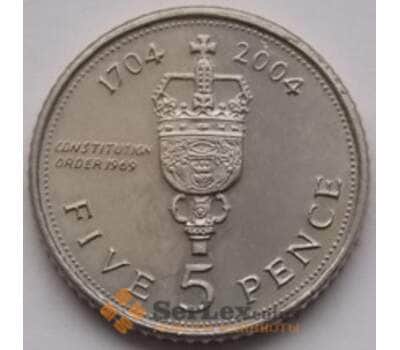 Монета Гибралтар 5 пенсов 2004 КМ1049 UNC арт. С03815