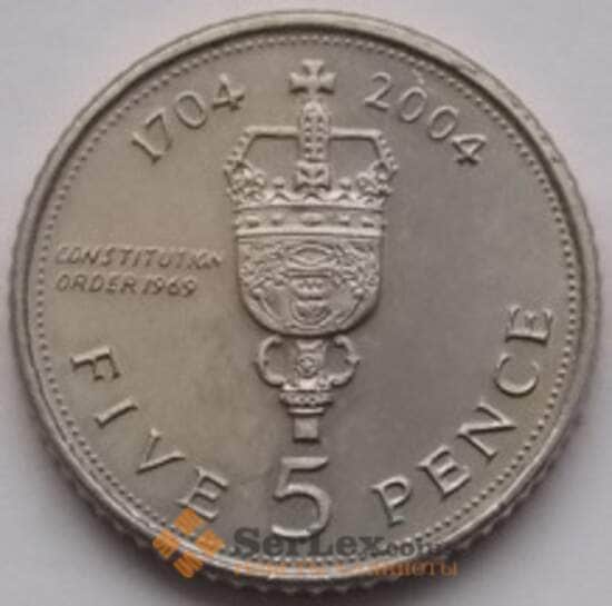 Гибралтар 5 пенсов 2004 КМ1049 UNC арт. С03815