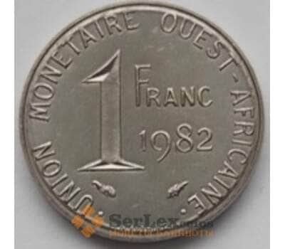 Монета Западно-Африканские Штаты 1 франк 1982 КМ38 UNC арт. С03825
