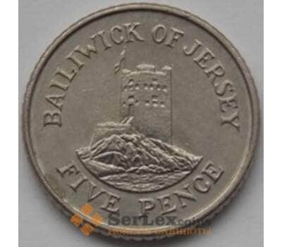 Монета Джерси 5 пенсов 1992 КМ54 XF арт. С03828
