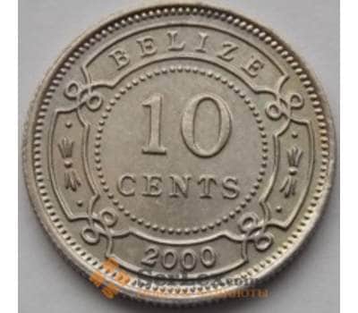 Монета Белиз 10 центов 1974-2000 КМ35 UNC арт. С03833