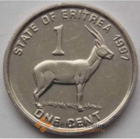 Эритрея 1 цент 1997 КМ43 UNC арт. С03836