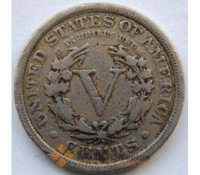 Монета США 5 центов 1911 KM113 F Либерти (ЖАА) арт. С03840