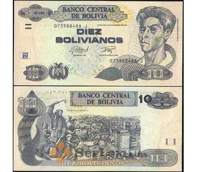 Банкнота Боливия 10 Боливиано (1986) 2015 J UNC P NEW арт. В01020