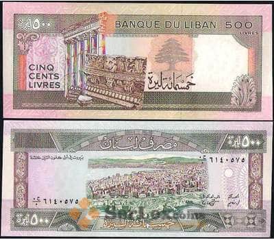 Банкнота Ливан 500 Ливров 1988 Р68 UNC арт. В01024