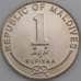 Монета Мальдивы 1 руфия 1982 КМ73 UNC арт. С03858