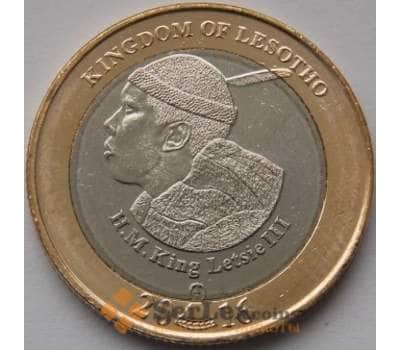 Монета Лесото 5 малоти 2016 UNC 50 лет Независимости арт. С03863