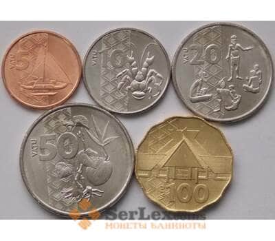 Монета Вануату Набор 5,10,20,50,100 Вату (5 монет) 2015 UNC арт. С03864