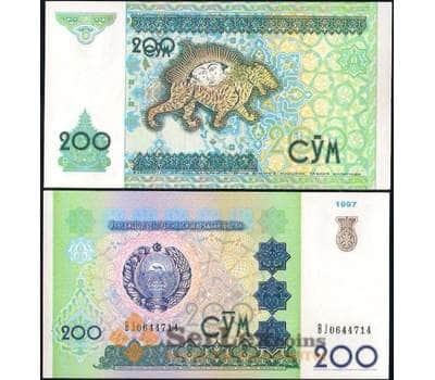 Банкнота Узбекистан 200 Сум 1997 Р80 UNC арт. В01034